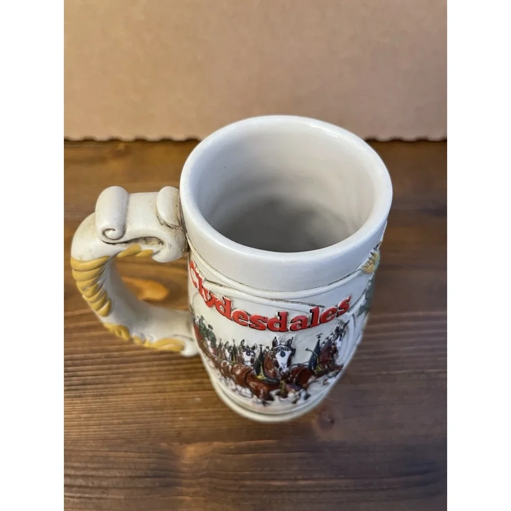 Budweiser Clydesdales Ceramarte Promotional Products Group Beer Stein (Vintage)